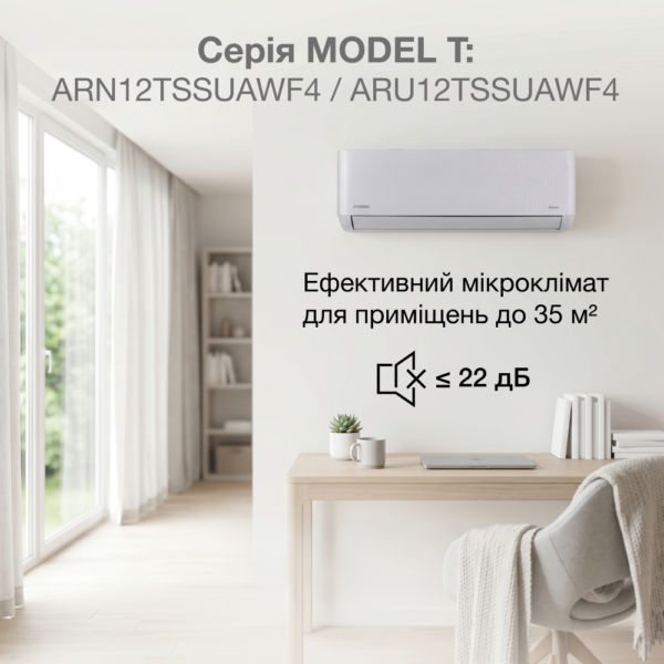 Кондиціонер Hyundai ARN12TSSUAWF4/ARU12TSSUAWF4 — фото 1